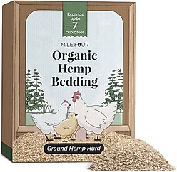 Mile Four Organic Coop & Nesting Box Hemp Chicken Bedding, 40-lb bag