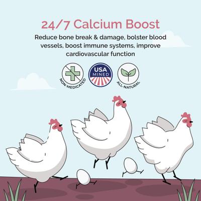 Show full view: Mile Four Oyster Shell Calcium Hen Supplement, 50-lb bag slide 4 of 10