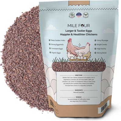 Show full view: Mile Four Starter Chick Grit Digestive Supplement for Chickens, 4-lb bag slide 2 of 9