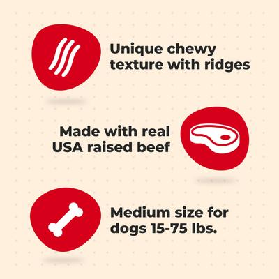 Show full view: Milk-Bone Comfort Chews Real Beef Dog Treats, 16 count slide 4 of 11