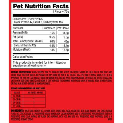 Show full view: Milk-Bone Comfort Chews Real Beef Dog Treats, 16 count slide 8 of 11