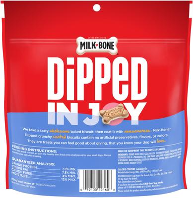 Show full view: Milk-Bone Dipped Vanilla Yogurt Crunchy Dog Treats, 12-oz bag, case of 4 slide 3 of 10