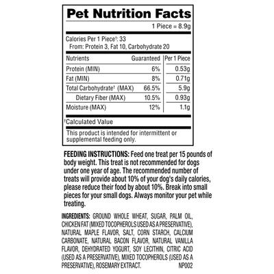 Show full view: Milk-Bone Dunkin’ Maple Bacon Natural Flavor Biscuits Crunchy Dog Treats, 8-oz bag slide 6 of 10