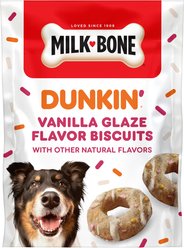 Milk-Bone Dunkin' Vanilla Glaze Flavor Dog Biscuits, 8-oz bag