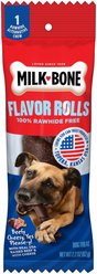 Milk-Bone Flavor Rolls Beefy Cheesy, Yes Please-y! Rawhide Free with Beef Dog Chew Treats, 1 count