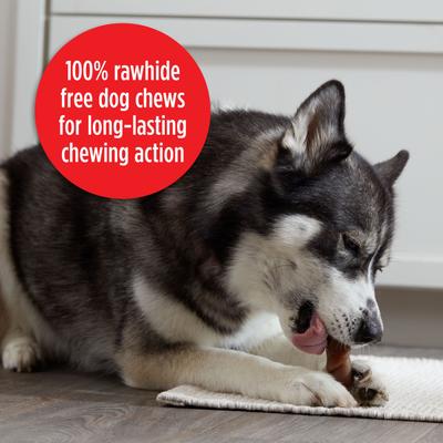 Show full view: Milk-Bone Flavor Rolls Beefy Cheesy, Yes Please-y! Rawhide Free with Beef Dog Chew Treats, 1 count slide 7 of 12