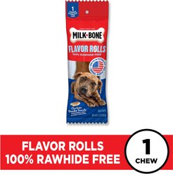 Milk-Bone Flavor Rolls Chicken Doodle Dandy Rawhide Free with Chicken Dog Chew Treats, 1 count slide 2 of 8