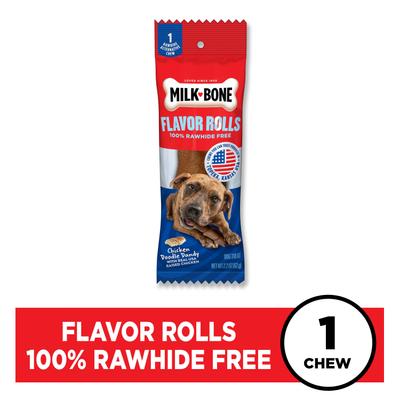 Show full view: Milk-Bone Flavor Rolls Chicken Doodle Dandy Rawhide Free with Chicken Dog Chew Treats, 1 count slide 3 of 12