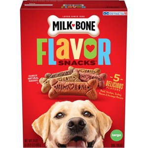 Milk-Bone Flavor Snacks Large Biscuit Dog Treats, 24-oz box