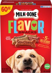 Milk-Bone Flavor Snacks Large Biscuit Dog Treats, 60-oz box