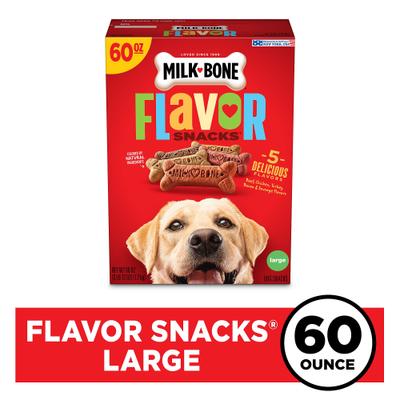Show full view: Milk-Bone Flavor Snacks Large Biscuit Dog Treats, 60-oz box slide 3 of 11