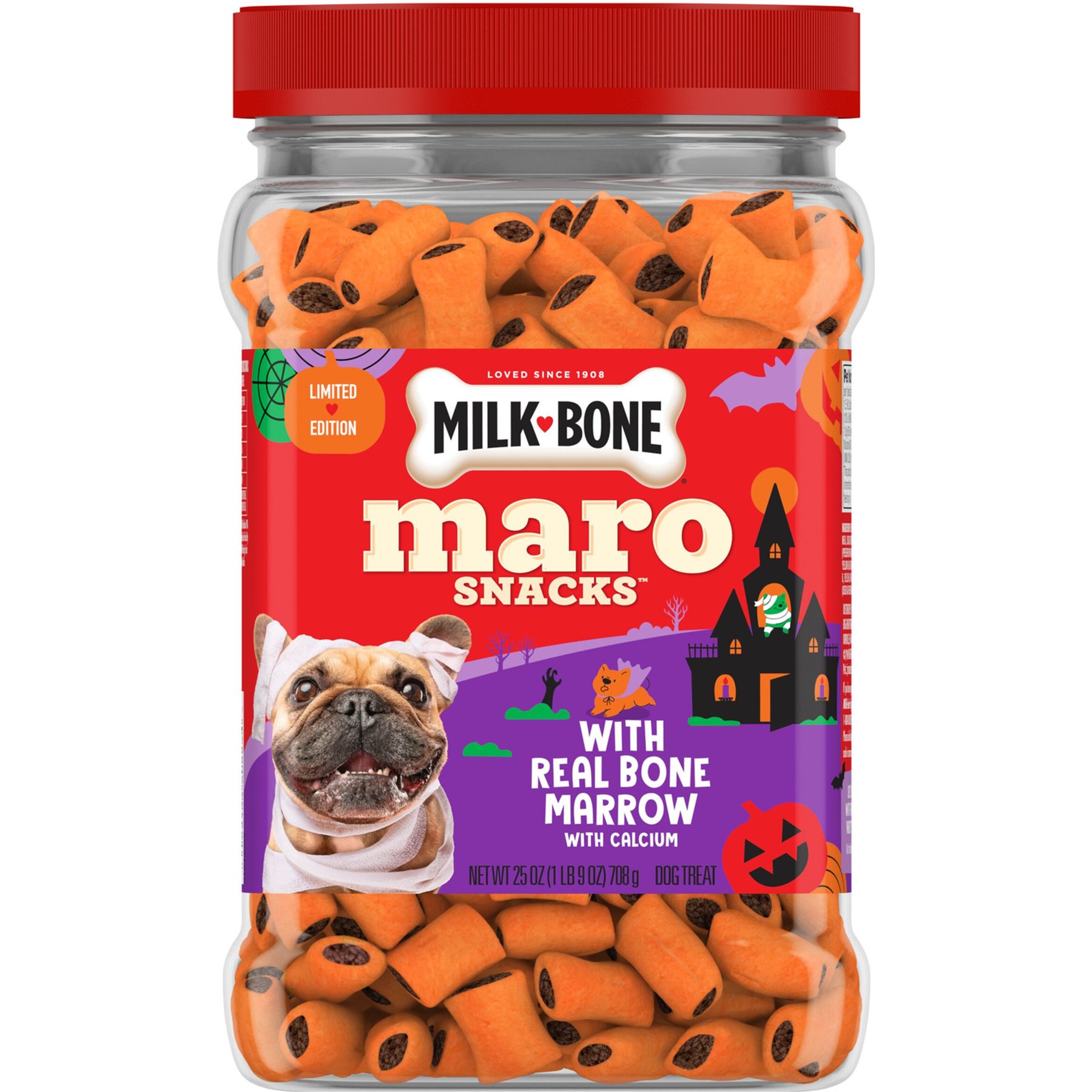 Milk-Bone Maro Snacks Halloween Dog Treats, 25-oz can