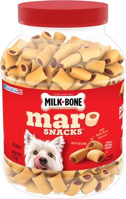 Show full view: Milk-Bone MaroSnacks Real Bone Marrow Treats, 38-oz, case of 2 + MaroSnacks Real Bone Marrow Dog Treats, 40-oz tub slide 2 of 9