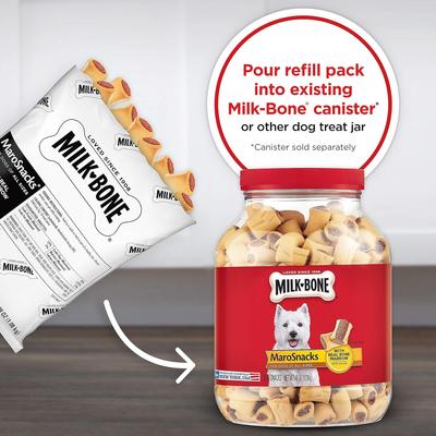 Show full view: Milk-Bone MaroSnacks Real Bone Marrow Treats, 38-oz, case of 2 + MaroSnacks Real Bone Marrow Dog Treats, 40-oz tub slide 8 of 9