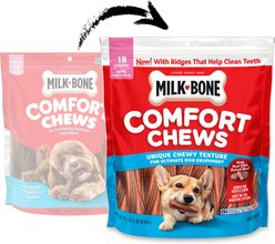 Milk-Bone Mini Comfort Chews Real Beef Dog Treats, 18 count slide 2 of 9