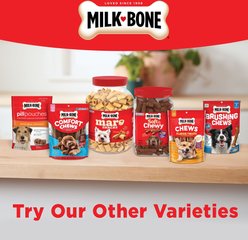 Milk-Bone Original Brushing Chews Mini Chicken Flavor Daily Dental Dog Treats, 18 count slide 2 of 9