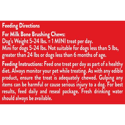 Show full view: Milk-Bone Original Brushing Chews Mini Chicken Flavor Daily Dental Dog Treats, 48 count slide 10 of 12
