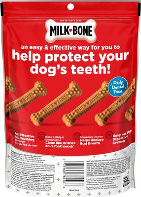 Show full view: Milk-Bone Original Brushing Chews Small/Medium Chicken Flavor Daily Dental Dog Treats, 9 count slide 4 of 11