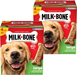 Milk-Bone Original Large Biscuit Dog Treats, 4-lb box, bundle of 2