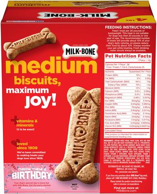 Show full view: Milk-Bone Original Medium Biscuit Dog Treats, 4-lb box slide 3 of 9