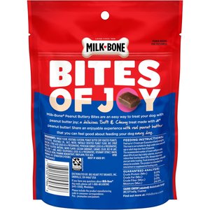 Milk-Bone Peanut Buttery Bites Real Peanut Butter & Bacon Soft & Chewy Dog Treats, 4.5-oz bag