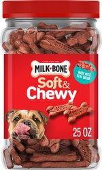 Milk-Bone Real Bacon Soft & Chewy Dog Treats, 25-oz canister