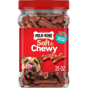 Milk-Bone Real Bacon Soft & Chewy Dog Treats, 25-oz canister