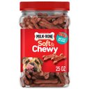 Milk-Bone Real Bacon Soft & Chewy Dog Treats, 25-oz canister