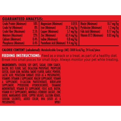 Show full view: Milk-Bone Real Bacon Soft & Chewy Dog Treats, 5.6-oz bag, case of 10 slide 8 of 11