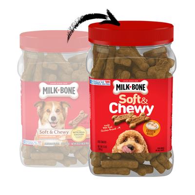 Show full view: Milk-Bone Soft & Chewy Chicken Recipe Dog Treats, 50-oz bundle slide 3 of 11