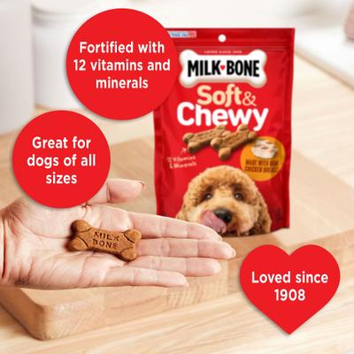 Show full view: Milk-Bone Soft & Chewy Chicken Recipe Dog Treats, 56-oz bundle slide 6 of 12