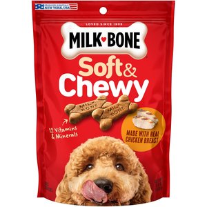 Milk-Bone Soft & Chewy Chicken Recipe Dog Treats, 5.6-oz bag