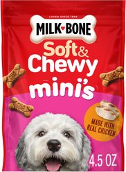Milk-Bone Soft & Chewy Mini’s Made with Real Chicken Dog Treats, 4.5-oz bag