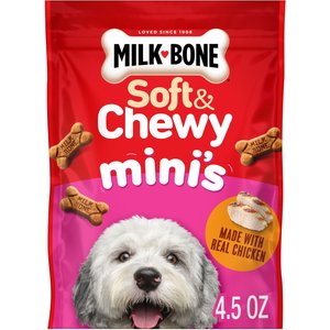 Milk-Bone Soft & Chewy Mini’s Made with Real Chicken Dog Treats, 4.5-oz bag
