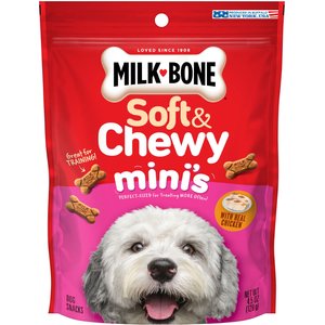 Milk-Bone Soft & Chewy Minis Made with Real Chicken Soft & Chewy Dog Treats, 4.8-oz bag