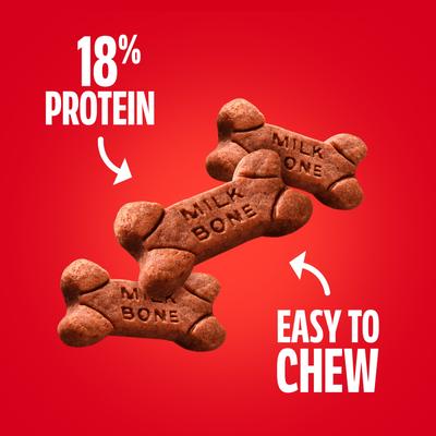 Show full view: Milk-Bone Soft & Chewy Real Beef & Filet Mignon Dog Treats, 25-oz tub slide 5 of 11