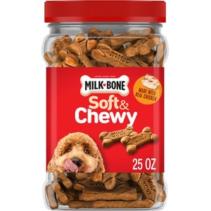 Milk-Bone Soft & Chewy Real Chicken Dog Treats, 25-oz tub