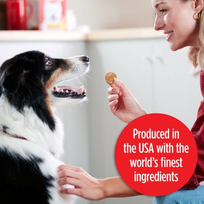 Show full view: Milk-Bone Stacked Biscuits Molasses & Peanut Butter Flavor Dog Treats, 60-oz bag slide 5 of 10