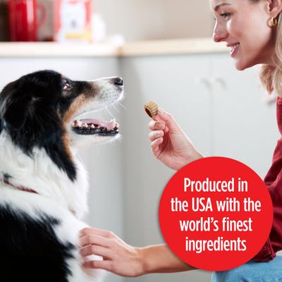 Show full view: Milk-Bone Stuffed Biscuits with Real Bacon & Beef Dog Treats, 10-oz pouch, case of 5 slide 6 of 11