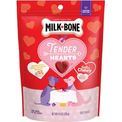 Milk-Bone Tender Hearts Soft & Chewy Dog Treats, 4.5-oz bag