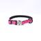 Show in main carousel: Mimi Green Engraved Buckle Ribbon Standard Cat & Dog Collar, Shocking Pink, X-Small slide 1 of 4