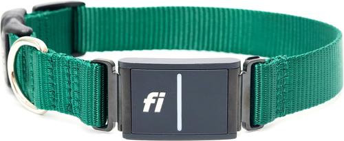 Show full view: Mimi Green Fi Series 3 Compatible Nylon Personalized Dog Collar, Forest Green, Large slide 2 of 6