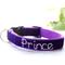 Show in main carousel: Mimi Green Hand Embroidered Velvet Personalized Dog Collar, Prince Purple, Medium: 12 to 15-in neck, 1-in wide slide 1 of 5