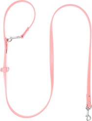 Mimi Green Hands Free Convertible Waterproof Biothane Dog Leash, Coral Pink, 8-ft long, 3/4-in wide