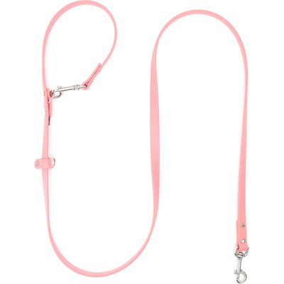 Mimi Green Mimi Green Hands Free Convertible Waterproof Biothane Dog Leash, Coral Pink, 8-ft long, 3/4-in wide