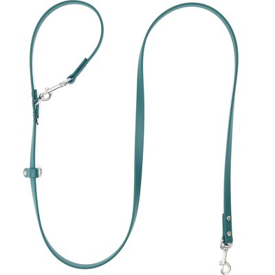 Mimi Green Mimi Green Hands Free Convertible Waterproof Biothane Dog Leash, Forest Green, 6-ft long, 5/8-in wide