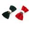 Show in main carousel: Mimi Green Holiday Velveteen Bow Tie Dog Collar Accessory, Scarlet Red, Small slide 4 of 7