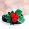 Show in main carousel: Mimi Green Holly Dog & Cat Collar Accessory, Red/Green, Small/Medium slide 1 of 4