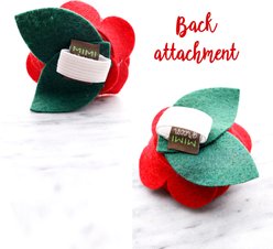 Mimi Green Holly Dog & Cat Collar Accessory, Red/Green, Small/Medium slide 2 of 3