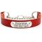 Show in main carousel: Mimi Green Leather Martingale Dog Collar with ID Riveted Nameplate, Red, X-Large slide 1 of 5